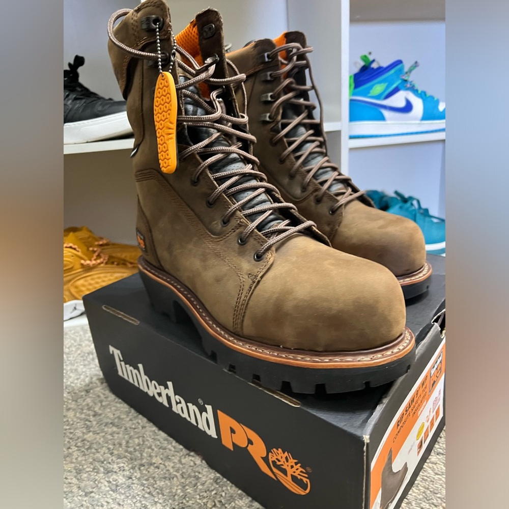 TIMBERLAND PRO RIP SAW 9" INSULATED WATERPROOF COMPOSITE TOE LOGGER